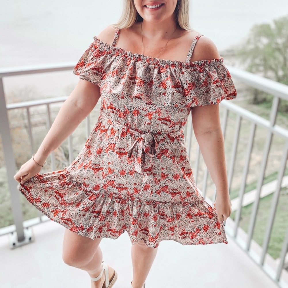 NWT off the shoulder floral dress